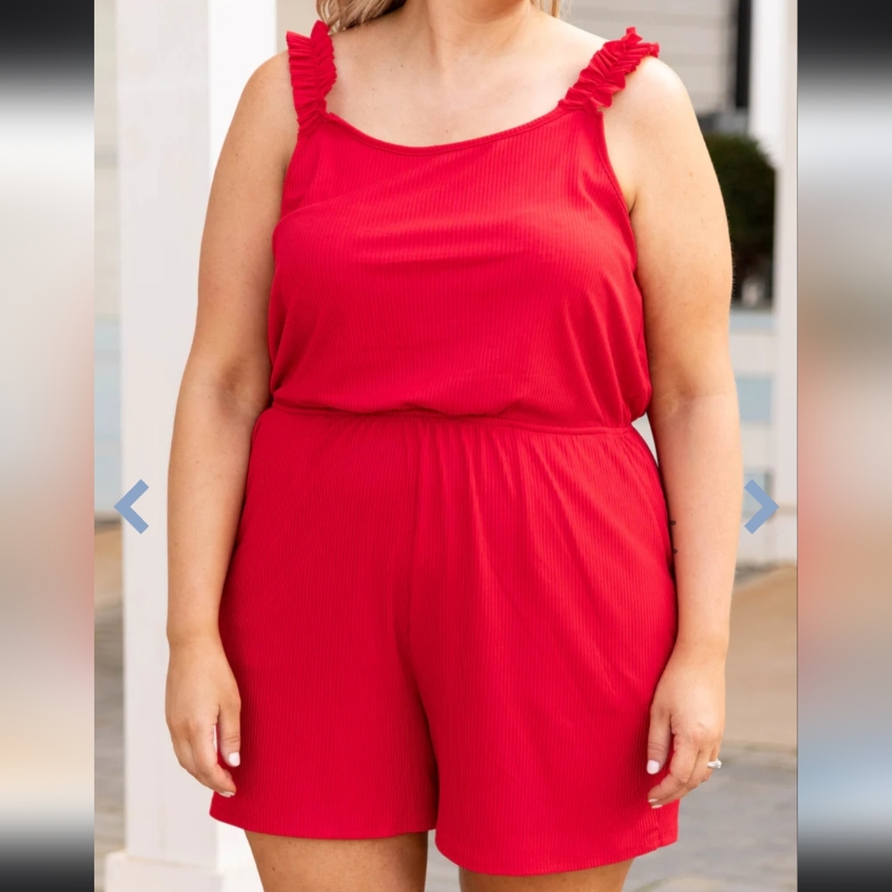 Red Romper from Chic Soul